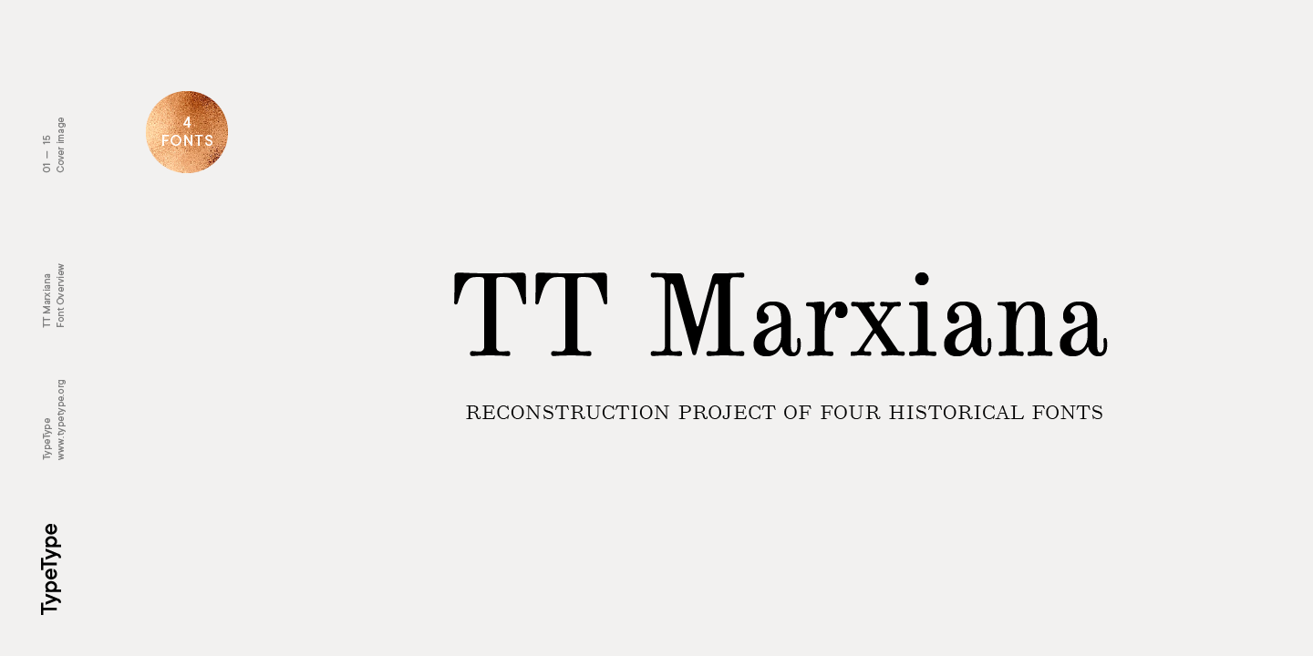 Schriftart TT Marxiana